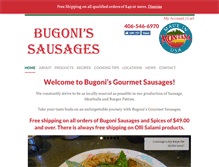 Tablet Screenshot of bugonisausages.com